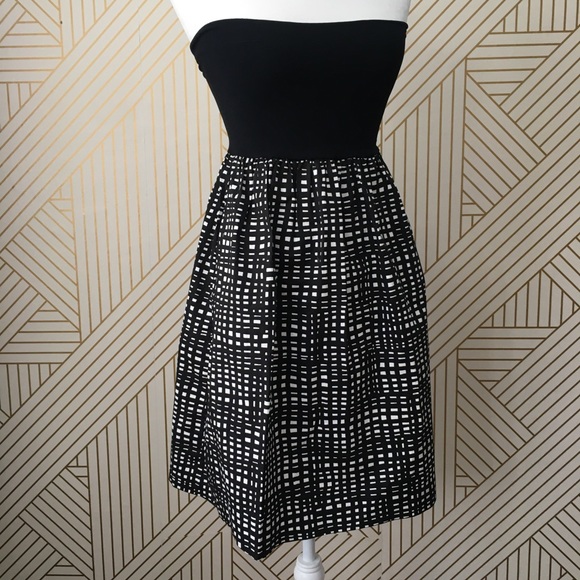 Theory Trois C abstract strapless dress - Picture 10 of 14